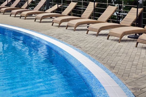 Cost of Poolside Hardscaping in Santa Monica